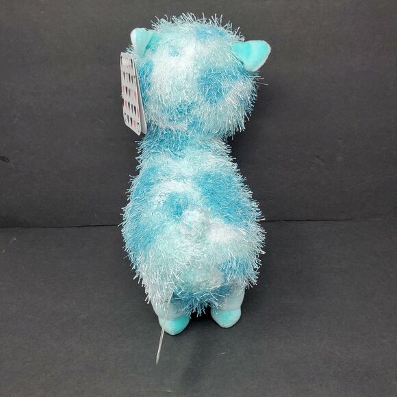 Kellytoy Valentine's Day Eyelash Llama Plush Stuffed Animal 12" Blue White XOXO - Picture 3 of 7